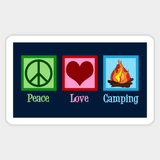 Cute Peace Love Camping Sticker